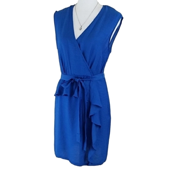 MAX & CLEO~Size M~Startblue "Sandy" Dress NWT - Picture 1 of 12